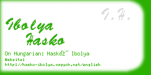 ibolya hasko business card